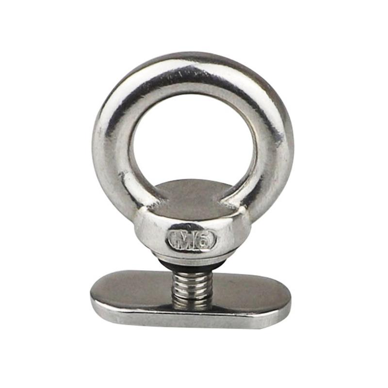 

Stainless Steel Rail Locking Clamp Rings Track Mount Tie Down Eyelet Hardware for Kayak Canoe Boat Rail Fishing