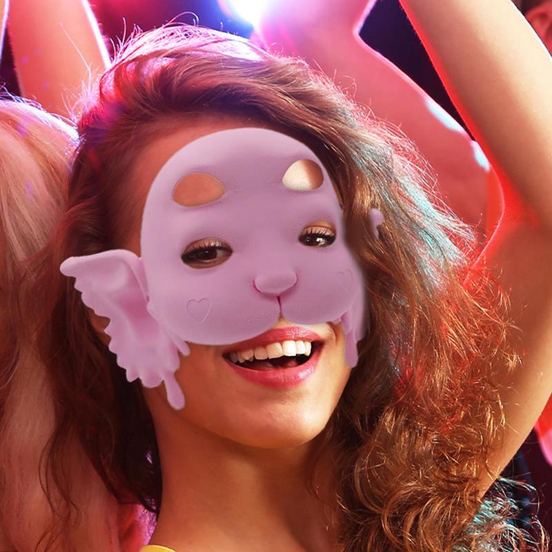 Halloween Face Mask 3D Printed Masque  Unisex Adults Funny Horror Mask Face Cover Creates Festive Atmosphere Gag Joke Toys