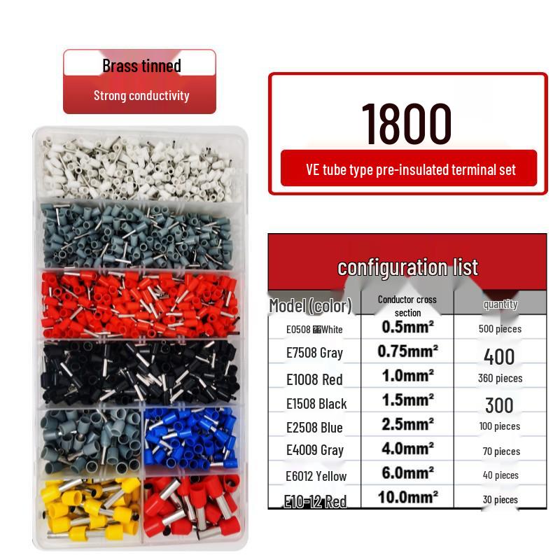 VE Type Copper Tube Cold-Pressed Terminal Pin Set