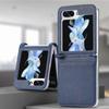 Coque pour téléphone portable Samsung ZFlip7 en cuir Flip5 écran pliant à cartes zflip6 coque de protection anti-traces de doigts anti-empreintes digitales
