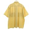 Stephens 60s Vintage Check Pattern Short Sleeve Shirt XL Yellow Men's Used