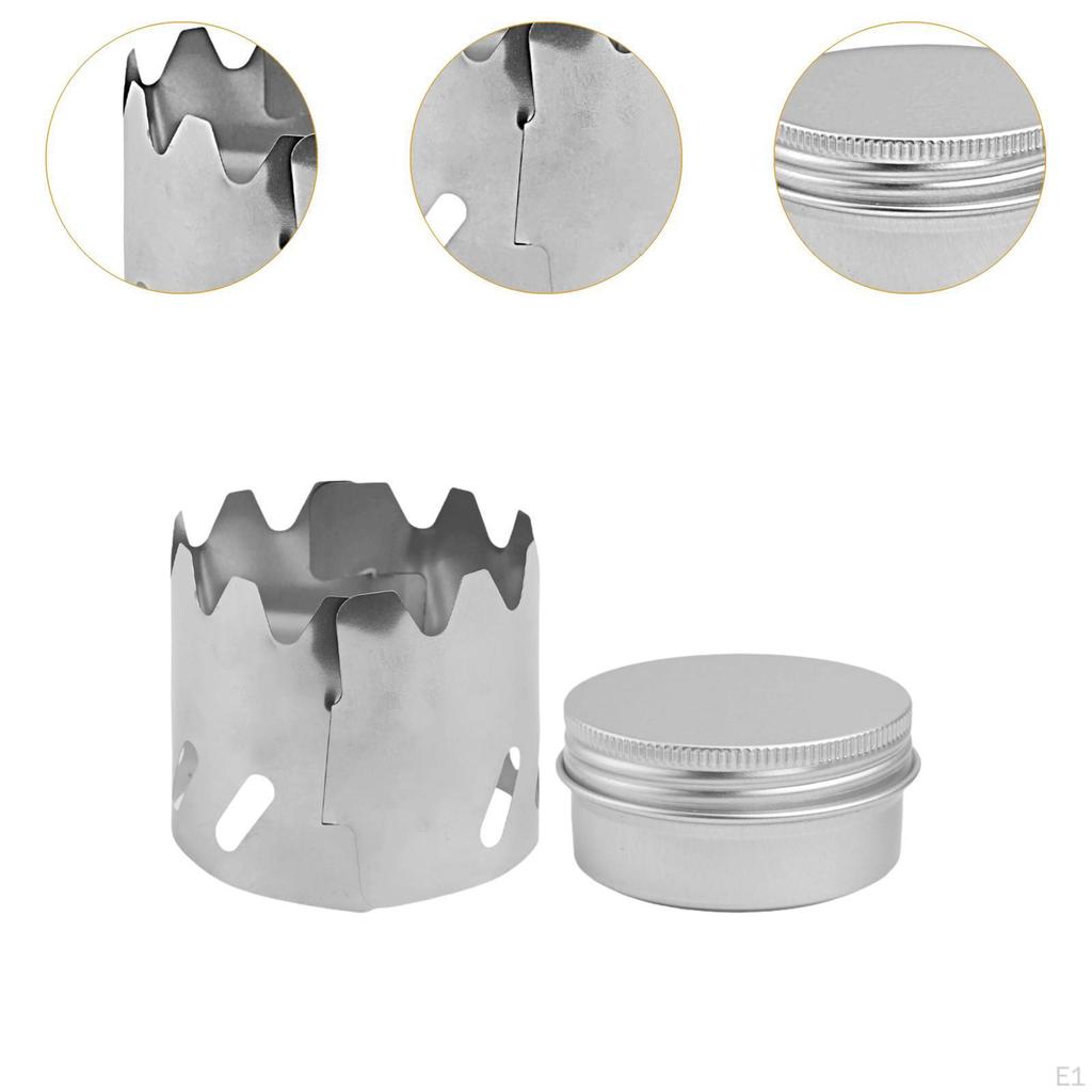 Alcohol Burner Camp Furnace Easy To Use Convenient with Windshield Camping for Household