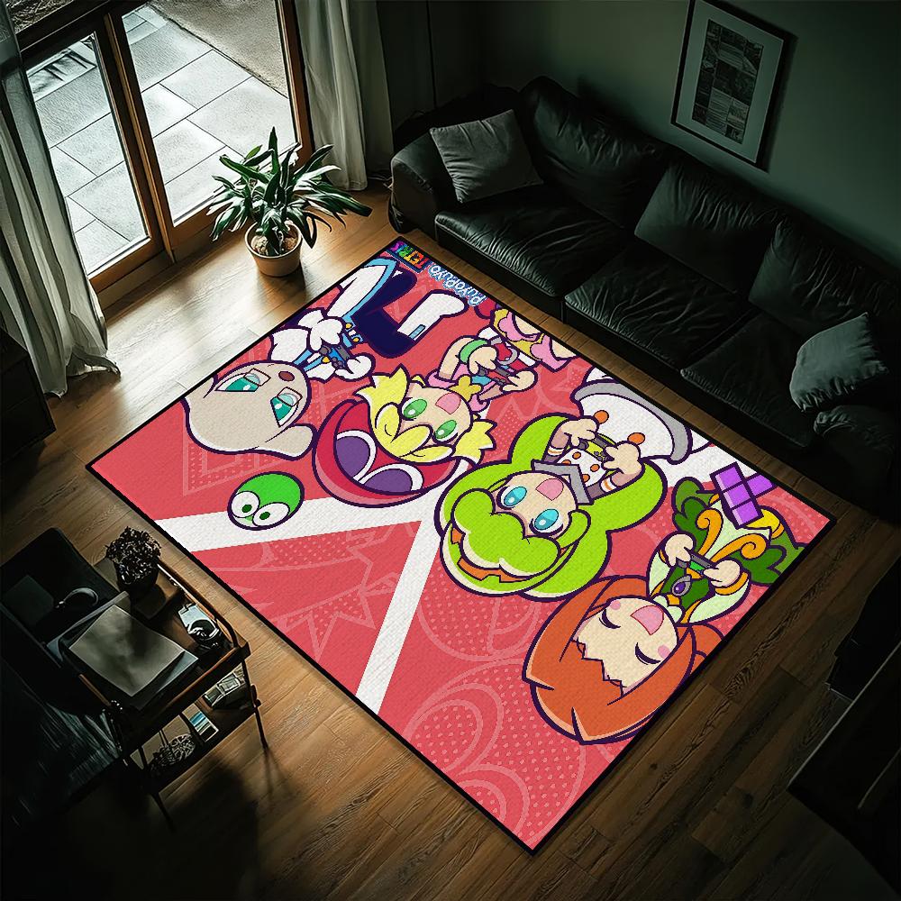 Game P-Puyo Puyo Small Carpet Bedside Kitchen Bath Living Home House Bedroom Floor Mat Doormat Rug Decoration
