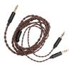 Headphone Replacement Cable 3.5mm to Dual 3.5mm Plug Earphone Cable for Beyerdynamic T1 II T5 for MDR Z7 for Sundara