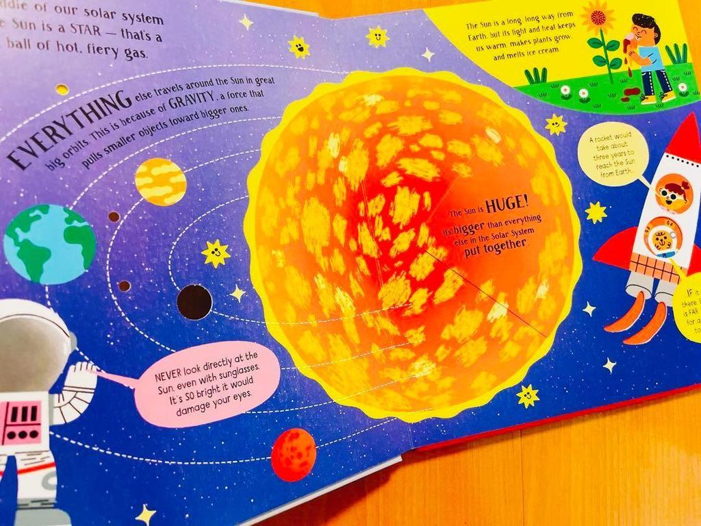 [USED] English Picture Book Usborne Step Inside Science Solar Foreign Book