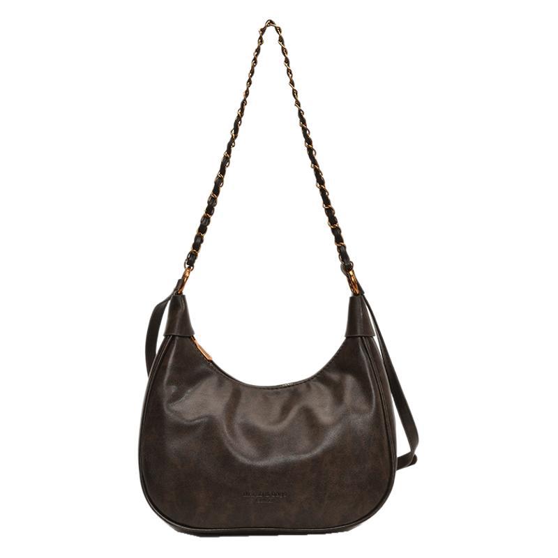 Premium sense retro bag women's early 2025 large capacity soft surface simple portable tote bag shoulder bag