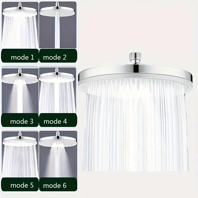 Cap de duș cu efect de ploaie 6 moduri Cabine de duș cu ploaie de înaltă presiune pentru baie Accesorii pentru robinet de duș cu filtru