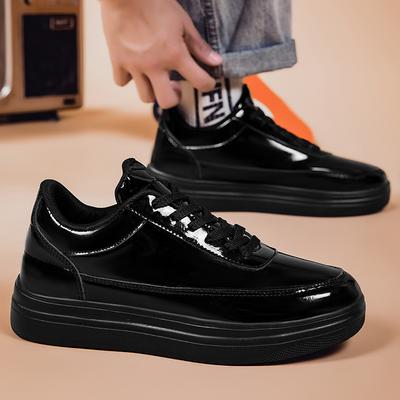 Męskie buty sportowe złote buty casualowe plus size czarne trampki do skateboardingu dla studentów ponadgabarytowe