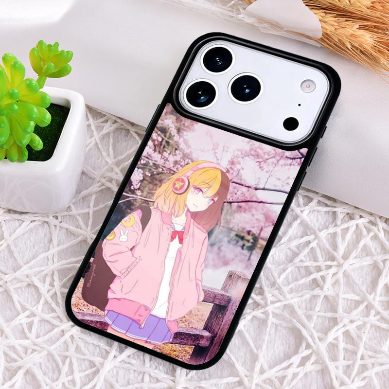 Japanese Style Anime Girl Phone Case for iPhone 17 Air 16 15 11 12 14 13 Pro Max Shockproof Cover