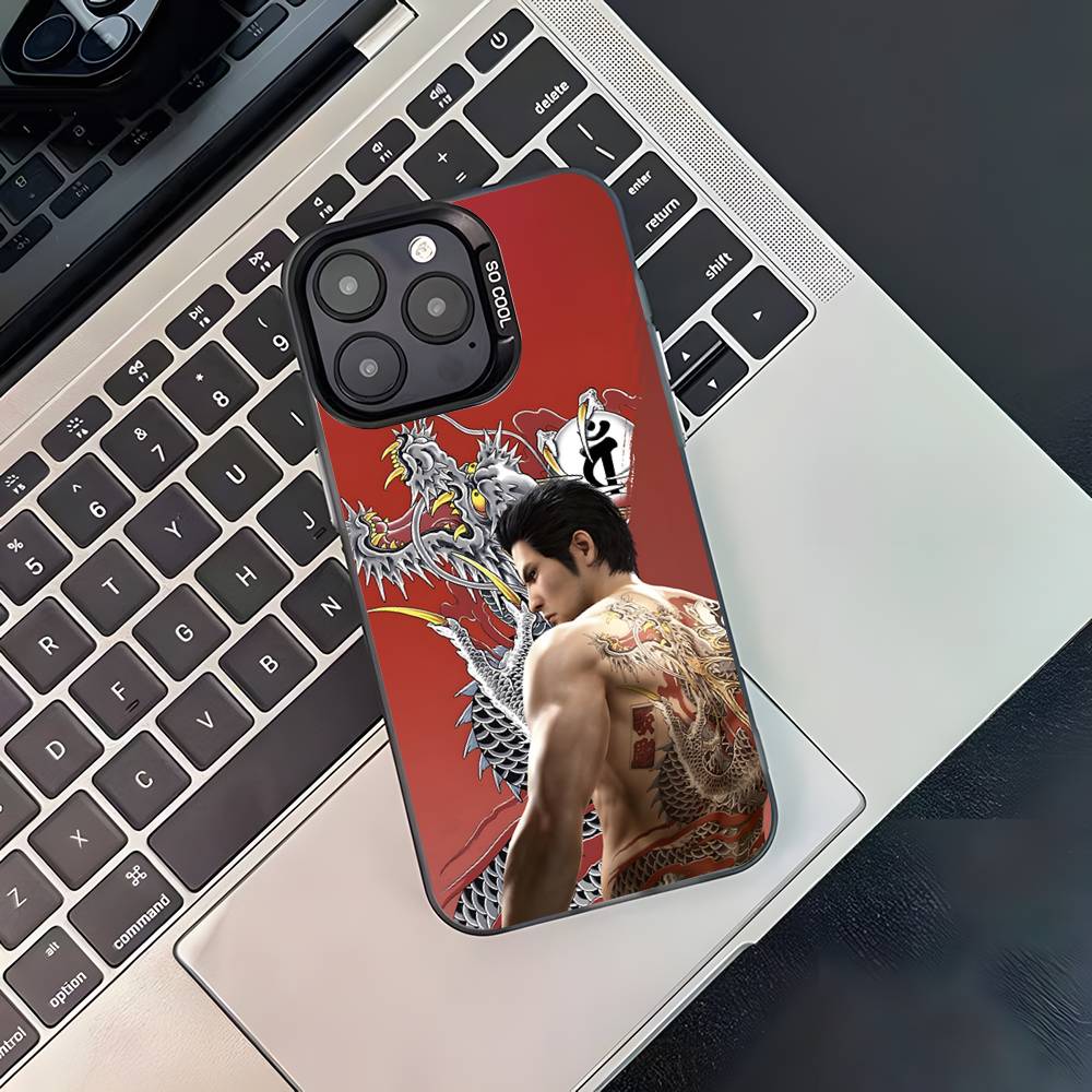 

Y-Yakuza 0 Game Black Matte Shockproof CoverPhone Case For iPhone 17,16,15,14,13,12,11,Pro,Max,Plus iPhone16PRO