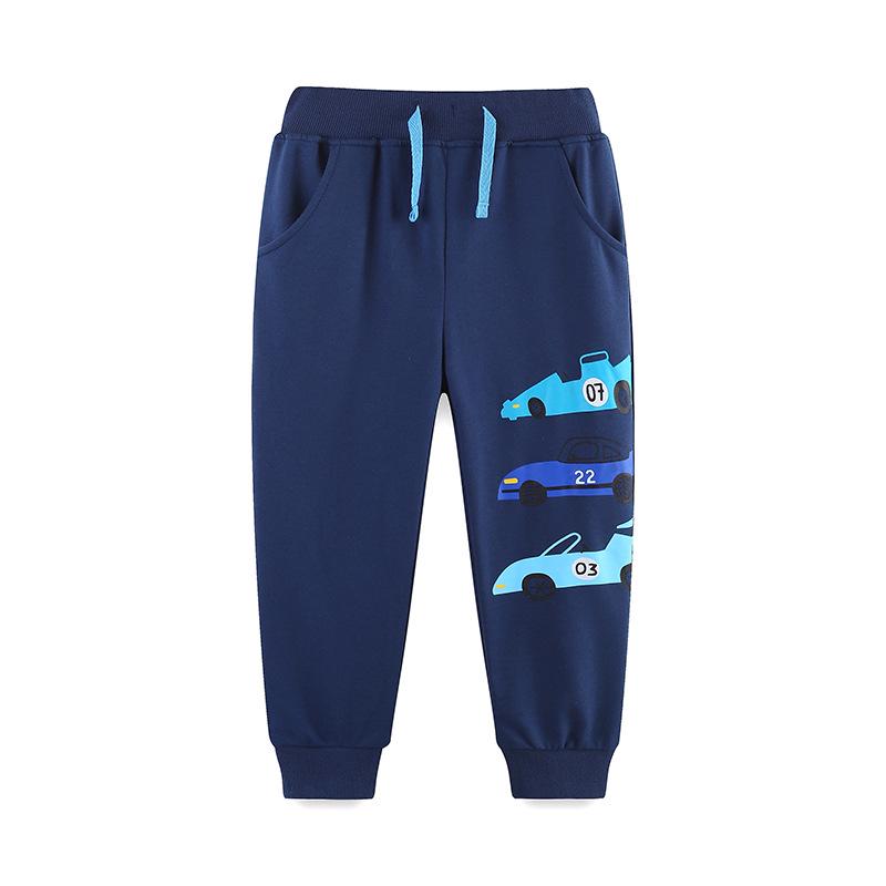 Autumn Boys  European Style Car Print Cuffed Sweatpants 4Y (110cm)