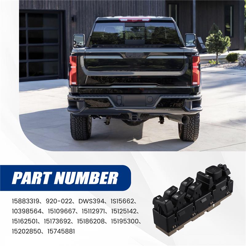 A58X-Power Window Control Switch For Chevy Silverado 2003-2006 GMC Sierra 15186208 15883319