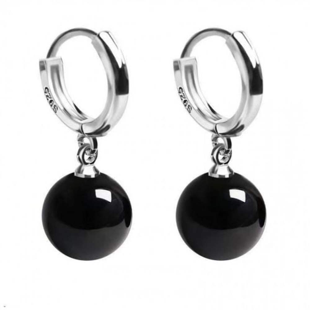 Sterling Silver 925 Earrings for Women, Mini Gemstone