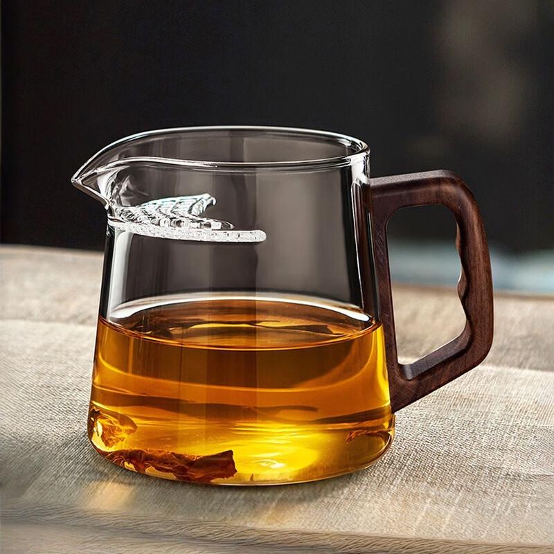 Жаропрочный стеклянный чайник с ситечком