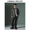 UR Men's 2025 Winter Casual Plaid Fleece Jacket