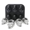 Yousheng Skull Ice Ball Mold Flexible Silicone Ice Tray for Cocktails Whiskey Halloween Horror Theme Ice Cube Maker for Spooky Parties Gothic Events