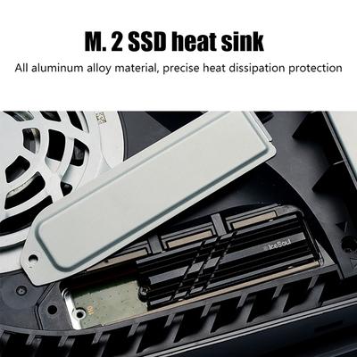 Aluminum Alloy Cooling Heat Sink PC Accessories Hard Drive Heat Sink Double-sided Thermal Pad Replacement for Nvme 2242/2280