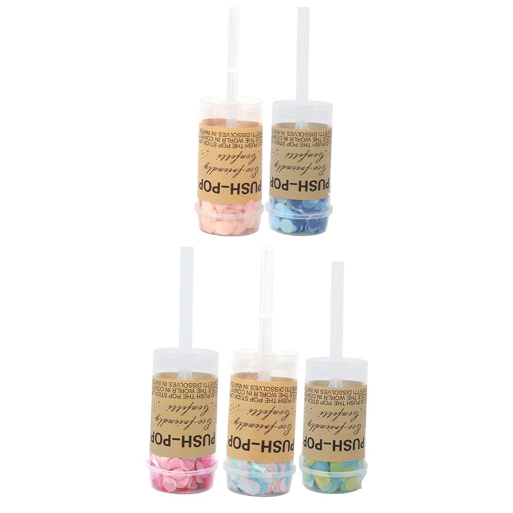2Pcs Hand Push Mixed Confetti Wedding Birthday Festivals Decoration Accessories