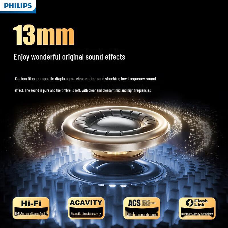 Philips TAT2220 True Wireless Bluetooth Earbuds