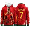 2026 Nuova Felpa con Cappuccio 3D di Alta Qualità da Uomo Ronaldo Maglia alla Moda Calda Comoda per l'Autunno Inverno