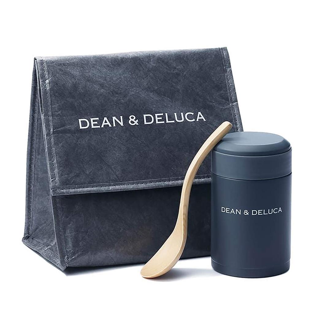 DEAN & DELUCA Charcoal Gray Foldable Compact Insulated Lunch Bag