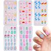 DHANABAPA 24 Pcs Artificial Fake Nail Set | Lightweight & Long Lasting | Easy To Use | Quick Fix For Festivals & Special Occasions | Press On Nail