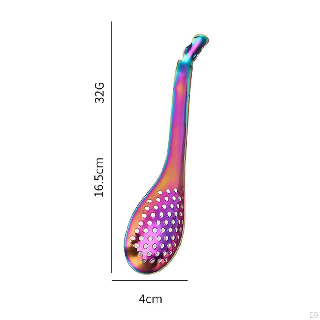 Elegant Stainless Steel Perforated Spoon for Gourmet Cooking