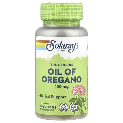 True Herbs, Oreganoöl, 150 mg, 60 Weichkapseln