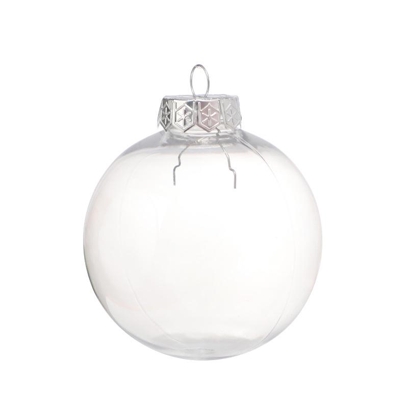 Clear PET Plastic Christmas Ornament Ball for Festive Decoration