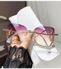 New Women's Cross-Border Fashion Rhinestone Sunglasses - Trendy UV Protection Korean Style