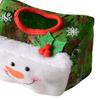 Decorative Tissue Case Christmas Box Cover, Santa Face Holiday Napkin Dispenser Sleeve, Non-Woven Fabric Holder for Home Office Party, Festive