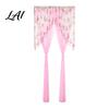 Light Filtering Balcony Partition Sheer Lace Door Curtain Embroidered Floral Doorway Curtain with Beads No Drill Rod Pocket Room Divider for Bedroom