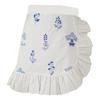 Cotton Half Apron with Daisy Print & Lace Hem Breathable Adjustable