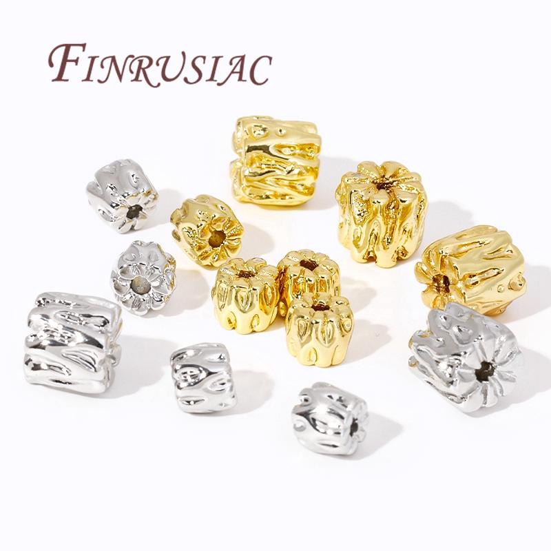 Bead Separators 18K Gold Color Irregular Spacer Beads Bracelet Beads DIY Jewelry Making Supplies Necklace Accessories