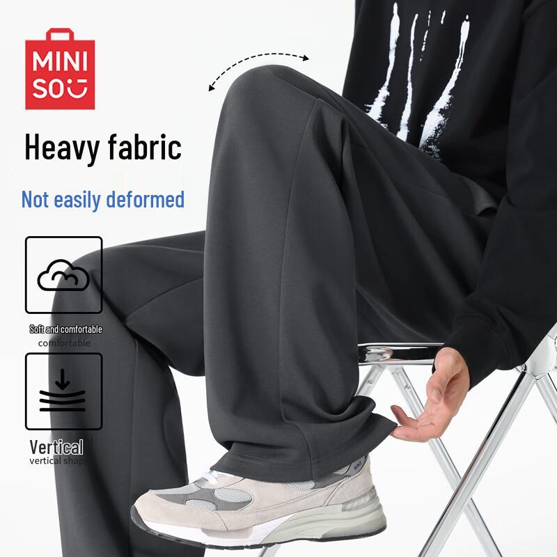 

Мужские повседневные спортивные брюки MINISO из плотного материала с широкими штанинами XL