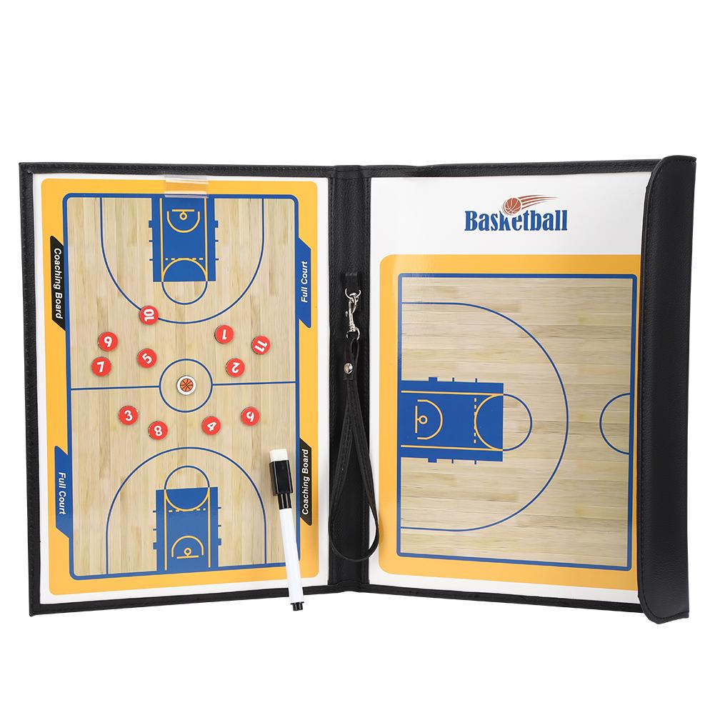 Tablica taktyczna do koszykówki Odporna na pleśń Antypoślizgowa Tablica do prezentacji boiska do koszykówki Tablica do koszykówki do treningu i nauczania