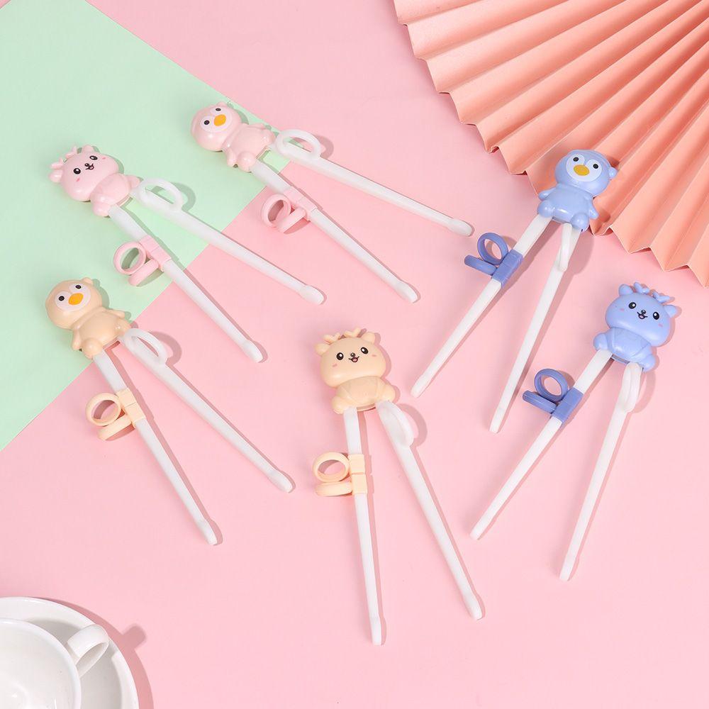 Cartoon Kids Tableware Toughness Beginner Chopsticks Training Learning Chopsticks Eating Helper