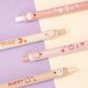 4pcs Kawaii Cat Dessert Retractable Gel Pen Set 0.5mm Ballpoint Black Ink Press Type for Girls Writing Gift A7569