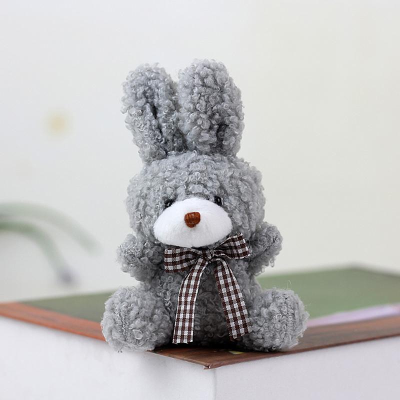 1PC Rabbit Keychain Plush Doll Backpack Pendant Kids Stuffed Animal Toys
