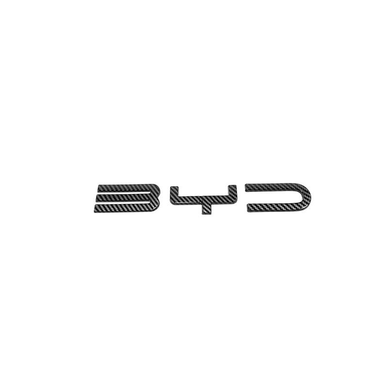 

For BYD SEAl EV ATTO 4 2022 2023 2024 Accessories Car Front Bumper Emblem Badge Decal Black Carbon Logo Refit Sticker