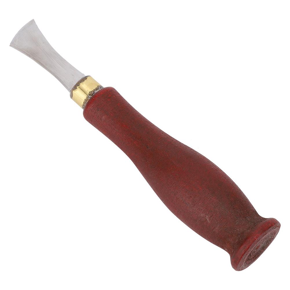 

Инструмент для загибки краев кожи с лезвием из нержавеющей стали и деревянной ручкой. Инструмент для загибки краев кожи. Инструмент для рукоделия из кожи. Менее чем br Более чем (1.5mm )