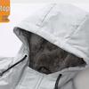 PNJ Herren Kapuzenjacke mit Farbverlauf und Fleece-Futter