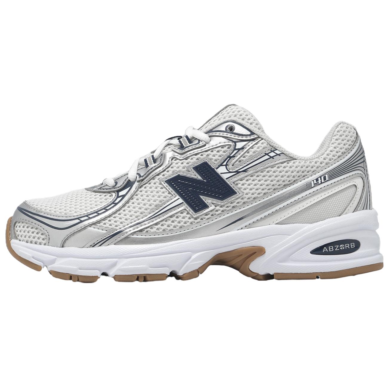 

New Balance NB 740 Support Running Shoes Unisex Silver Sneakers U740SN2D 36 серебряный
