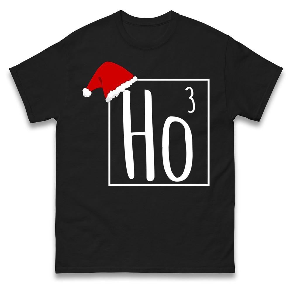 Ho Ho Ho Christmas T Shirt Christmas Festive Tee Top Santa Cap Ho Ho Ho Gift Tee