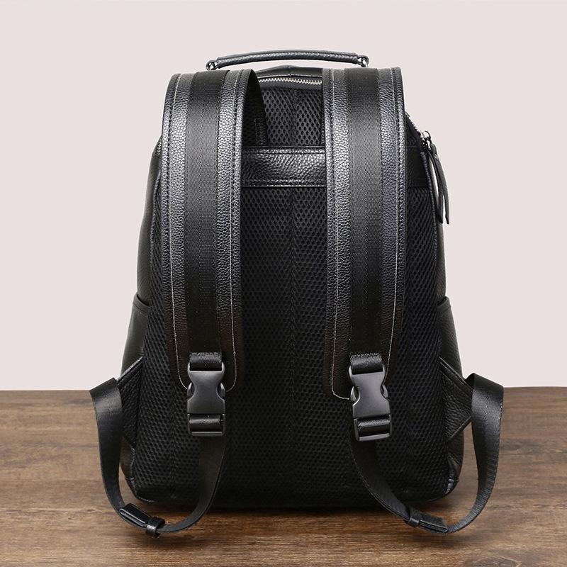 Genuine Leather Casual Men's Backpack Fashion Trend Large Capacity Men's Backpack Lightweight Commuter Top Layer Cowhide Men's Bag