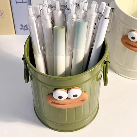Cartoon Pen Holder Large Capacity Storage Organizer for Pens Pencils Markers Crayons Desk Storage Container for Home Office