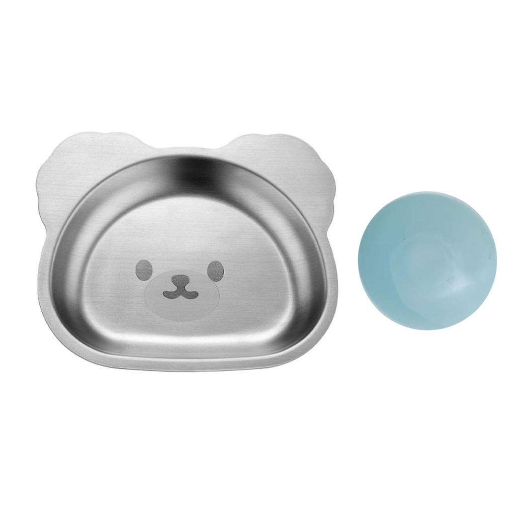 Children Plates Children Dinner Trays Cartoon Children Food Containers Stainless Steel Material for Children Restaurant