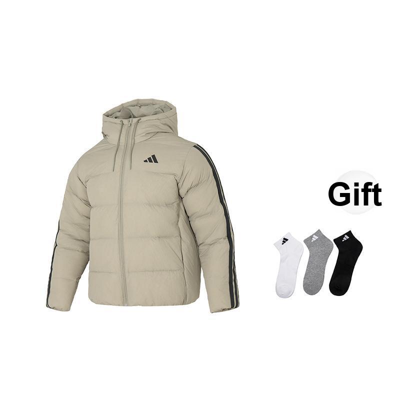 adidas Giacca in Piumino Calda alla Moda con Cappuccio Antivento Idrorepellente Uomo Giacche KH3989