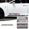 B5 VW For Volkswagen 2pcs Car Side Door Sticker Badge Decal Decoration Emblem For VW Volkswagen R Rline Jetta Golf Polo Beetle C