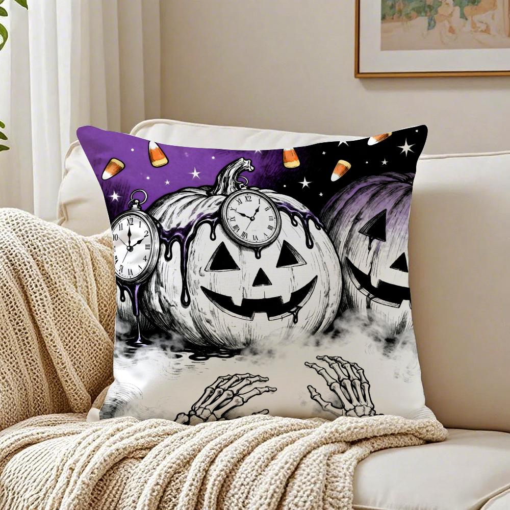 Surreal Halloween Cushion Cover Pillowcase Antidustmite Living Room Sofa Decor Cushion Room